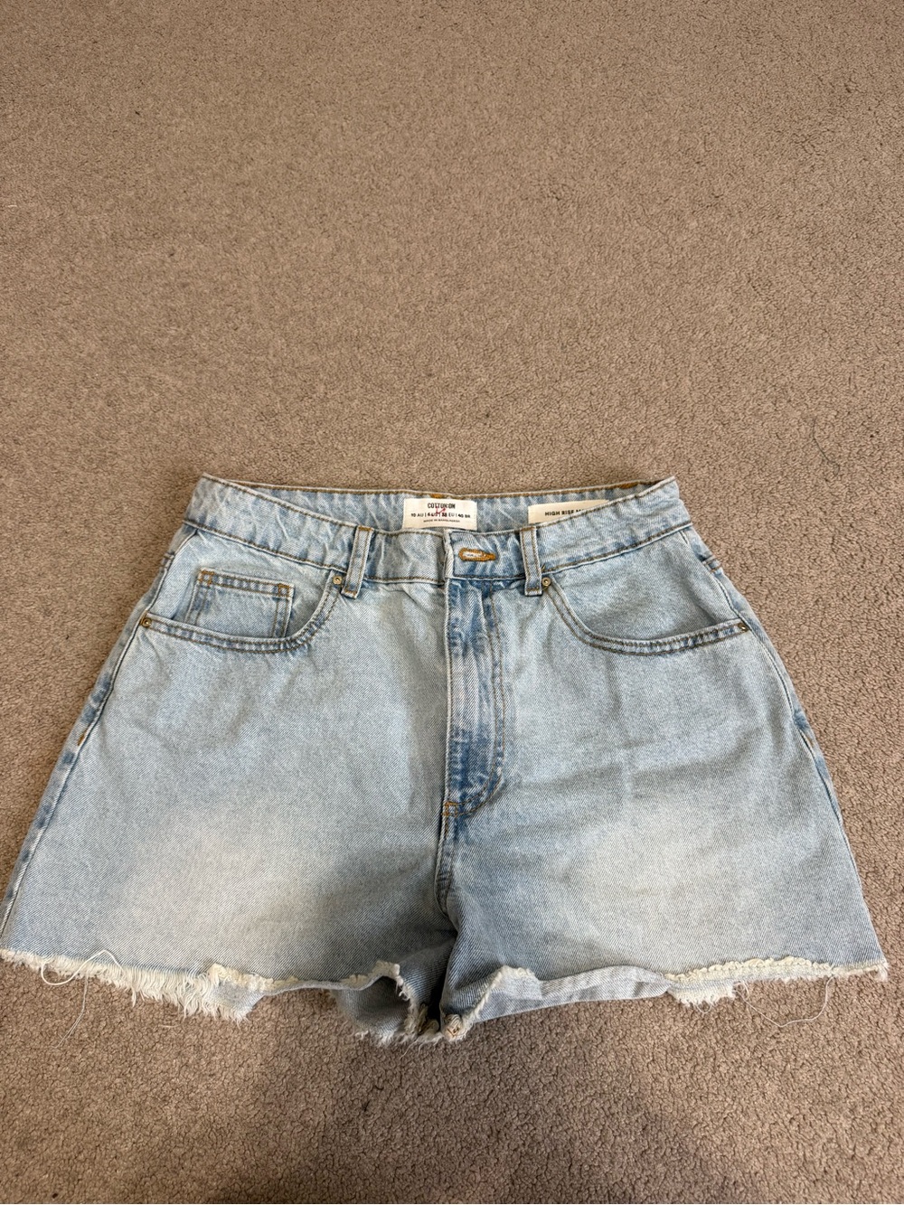 Cotton On High-Rise Denim Shorts